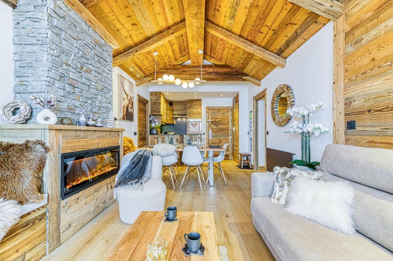 Appartement Style Chalet 5* Vue Mont-Blanc - Arc 1950 Les Arcs  外观 照片