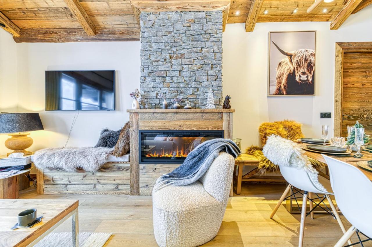 Appartement Style Chalet 5* Vue Mont-Blanc - Arc 1950 Les Arcs  外观 照片