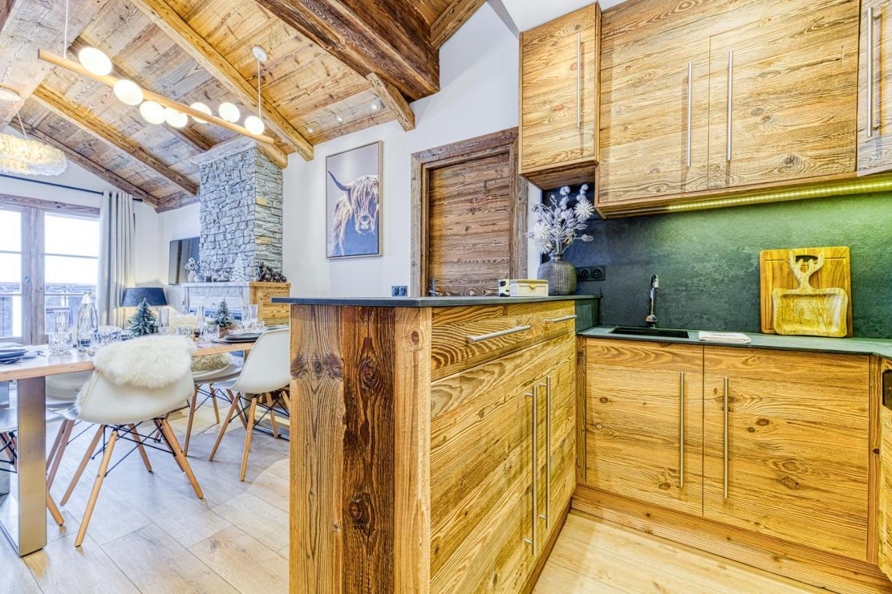 Appartement Style Chalet 5* Vue Mont-Blanc - Arc 1950 Les Arcs  外观 照片